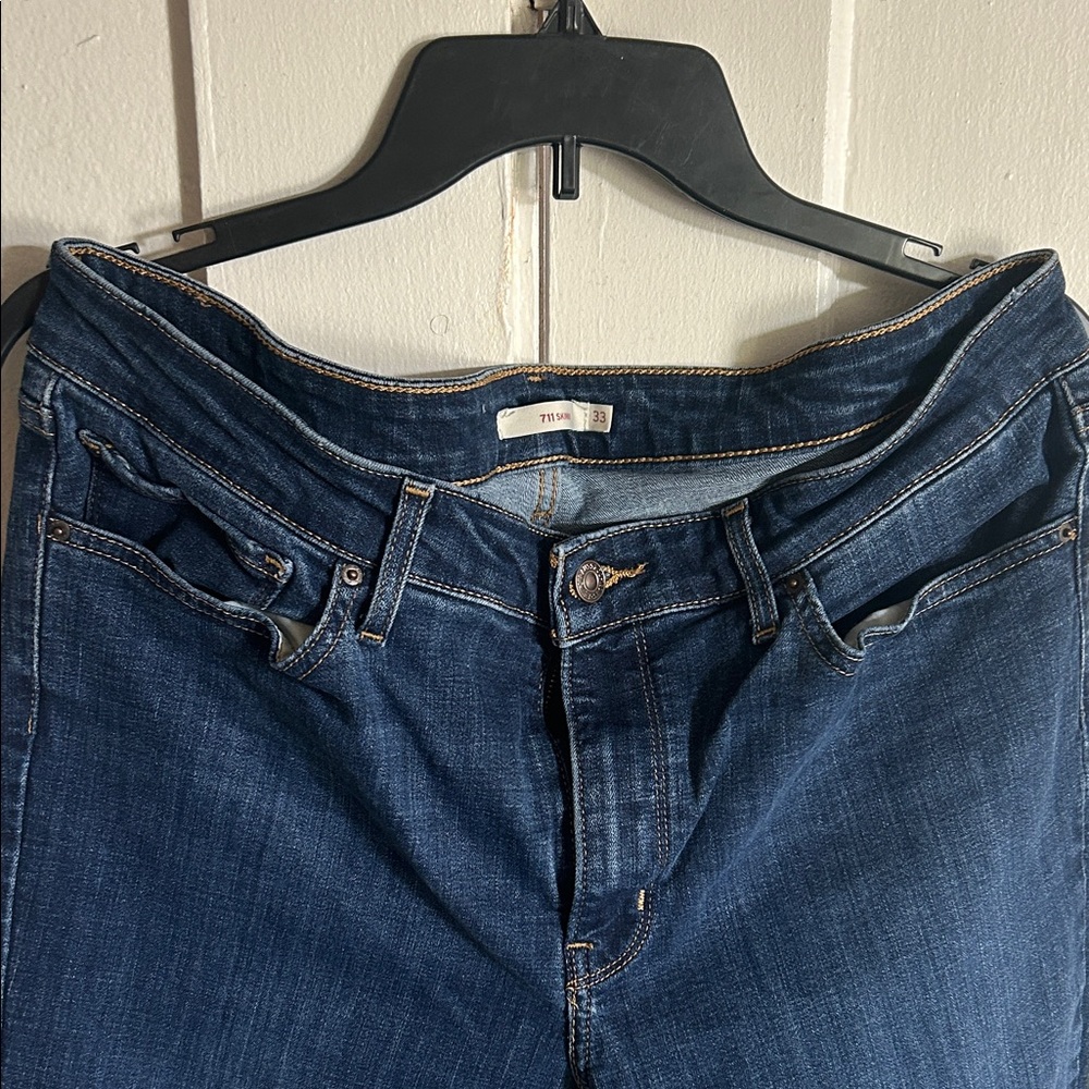 Levi's Dark Blue Straight Leg Women's Jeans